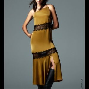 Zara combination slip dress